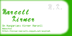 marcell kirner business card